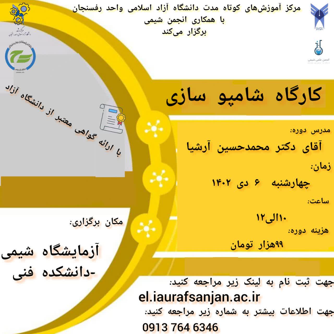 کارگاه شامپو سازی